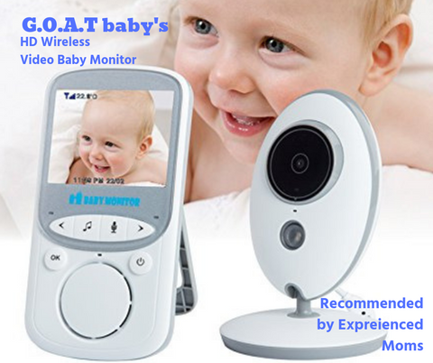 Image of Wireless Video Baby Monitor with Temp & Night Vision
