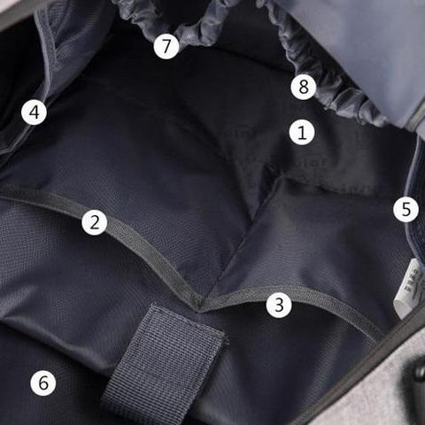 Image of Fashionable waterproof maternity bag Cardinal