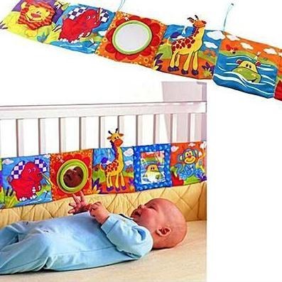 Image of Educational Baby Crib soft bumper