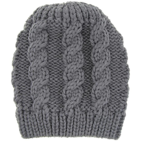 Image of Winter Warm safe for scalp knit beanie for infants