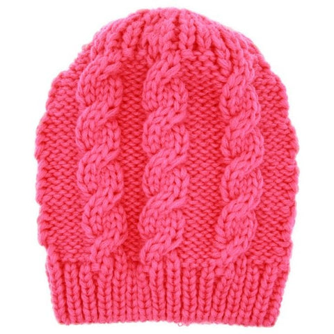 Image of Winter Warm safe for scalp knit beanie for infants