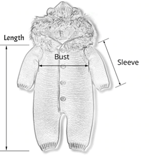 Image of Winter Knitted baby romper