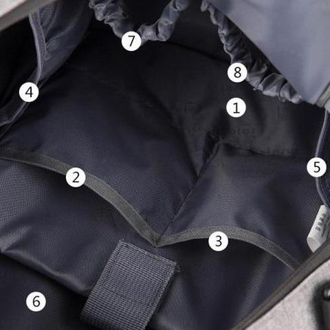Image of Fashionable waterproof maternity bag Aero Blue