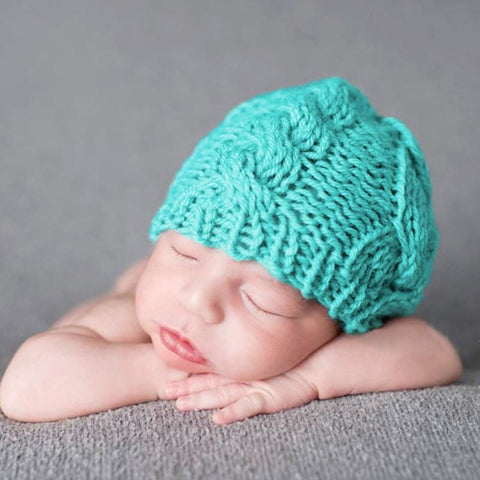 Winter Warm safe for scalp knit beanie for infants